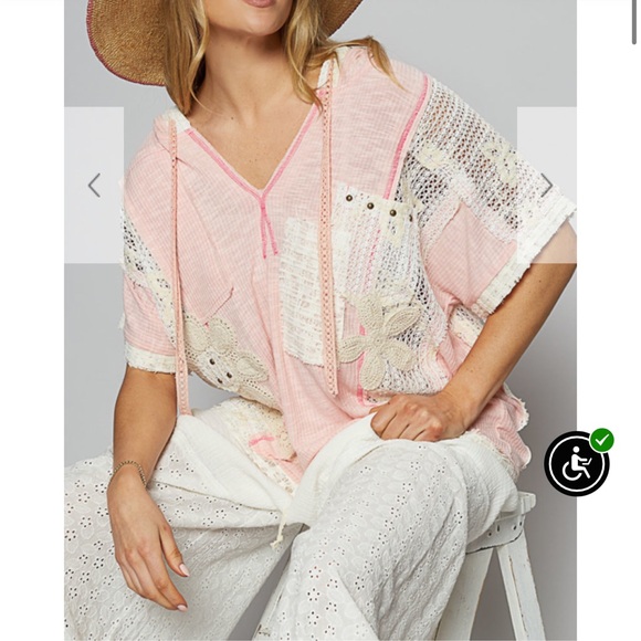 P4468–POL Patchwork Lace Crochet Pants or Shirt - Picture 5 of 8